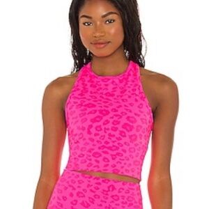 Beyond Yoga Leopard Studio Cropped Tank